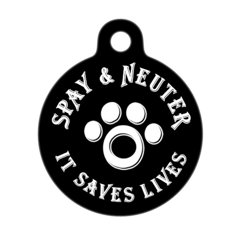 Pet ID Tag Spay and Neuter Etsy