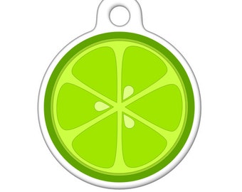 Pet ID Tag - Lime Slice