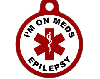 Medical ID Tag - I'm on Meds, Epilepsy Medical Alert