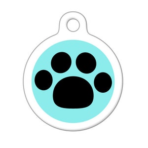 Pet ID Tag - Black Paw Pet