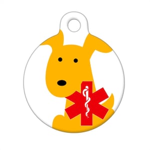 Medical Id Tag - Yellow Dog Medical Alert