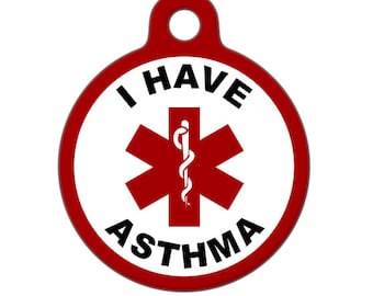 Medical ID Tag - I have Asthma Medical Alert