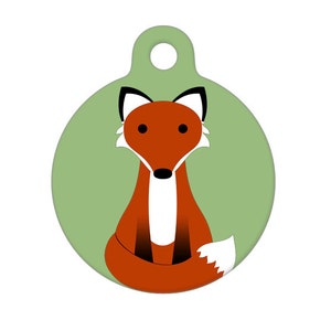 Pet ID Tag - Sitting Pretty Fox