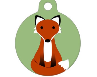 Pet ID Tag - Sitting Pretty Fox