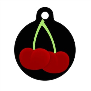 Pet ID Tag - Cherries