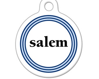 Pet ID Tag - Salem Custom Name on Front