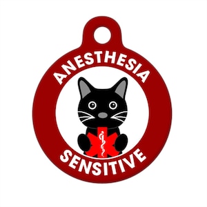 Medical ID Tag - Anesthesia Sensitive Medical Alert Cat