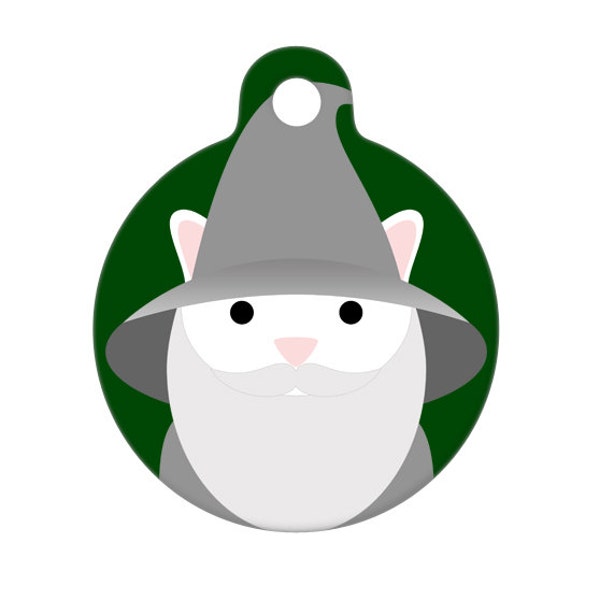 Pet ID Tag - Gandalf Cat