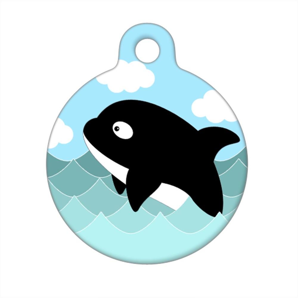 Pet ID Tag - Orca Whale - Etsy