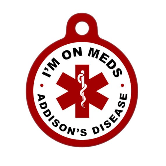 Addison's disease dog tag discount