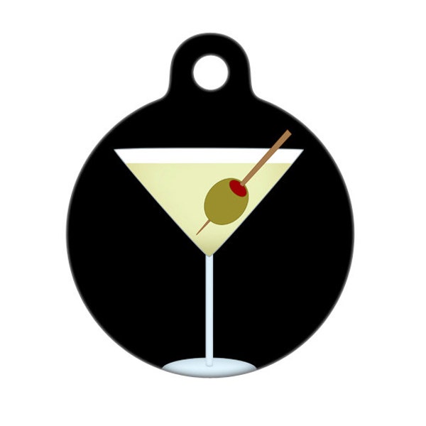 Pet ID Tag - Martini