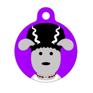 Pet ID Tag Bride of FrankenMutt image 1