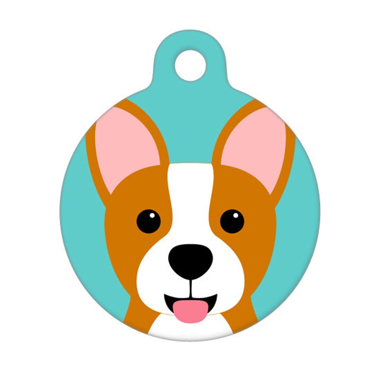 Pet ID Tag Corgi image 1