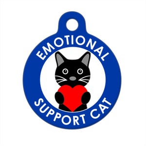 Pet ID Tag - Emotional Support Cat