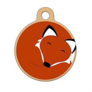 Pet ID Tag - Sleeping Fox