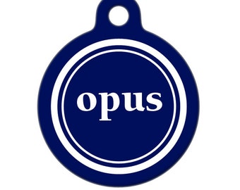 Pet ID Tag - Opus Custom Name on Front