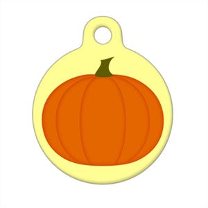 Pet ID Tag - Pumpkin