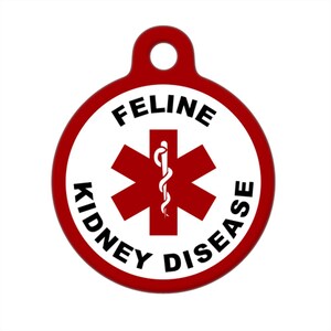 Medical ID Tag - Feline Kidney Disease Medical Alert