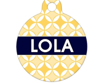 Pet ID Tag - Lola Custom Name on Front
