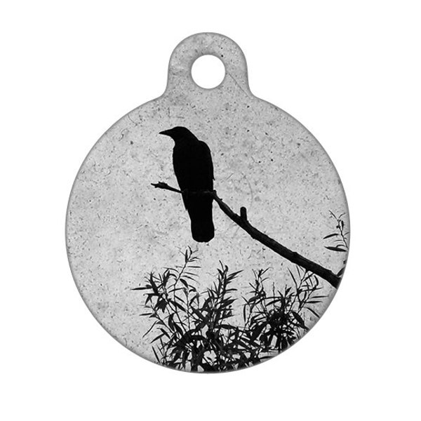 Pet ID Tag - Crow Photo