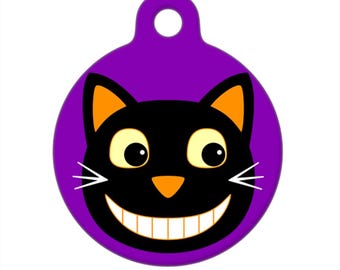 Pet ID Tag - Halloween Kitty Cat