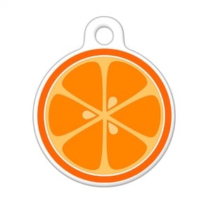 Pet ID Tag - Orange Slice