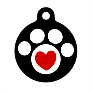 Pet Tag - Heart in Paw