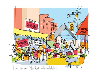 Philadelphia: Italian Market Philadelphia fine art print 4 sizes