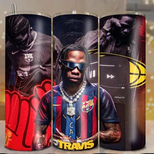 Travis Scott Tumbler 20 oz Skinny | Stitch | Tumbler Sublimation Designs, Digital Download Png