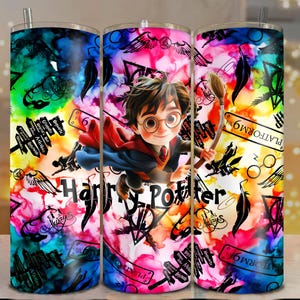 2 Wizards Kids 20oz Design Tumbler Wrap 20oz Png Wrap Digital File