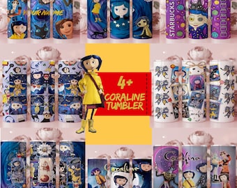 Cartoon Girl Tumbler Wrap PNG Bundle | Retro Fan-Inspired Designs (Digital Download)