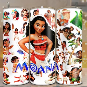 Moana Pua Hei Tumbler Wrap PNG, Tattoo Tumbler Wrap png, 20oz Skinny Tumbler png, Skinny Tumbler Wrap Design PNG Digital Wrap