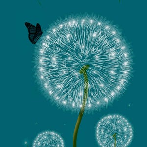 Dandelion art print