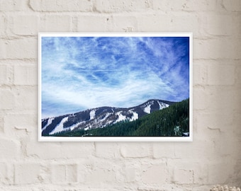 Quiet Sky Over the Mountains – Nature Landscape Photography Print