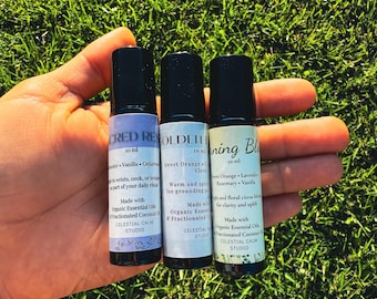 Essential Oil Roller Set: Natural Aromatherapy Blend (Pick Any 2)