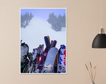 Waiting for the First Run – Winter Park Ski Photography Print