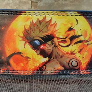Ceinture d'haltérophilie anime, ceinture de sport Naruto, ceinture à levier en cuir pour dynamophilie, ceinture de fitness anime pour homme, cadeau d'entraînement pour lui