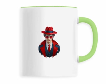 Chic Vampire Embroidery Effect Mug – 330 ml