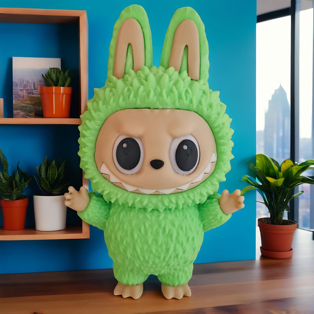 Labubu Figurine 15 Cm – Removable Eyes – 3D Printing – Customizable ...