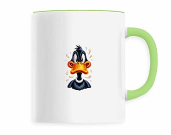Grumpy Duck Embroidery Effect Mug – 330 ml