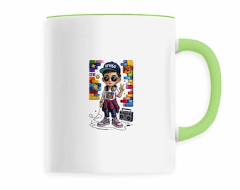 Hip-hop kid embroidery effect mug – 330 ml