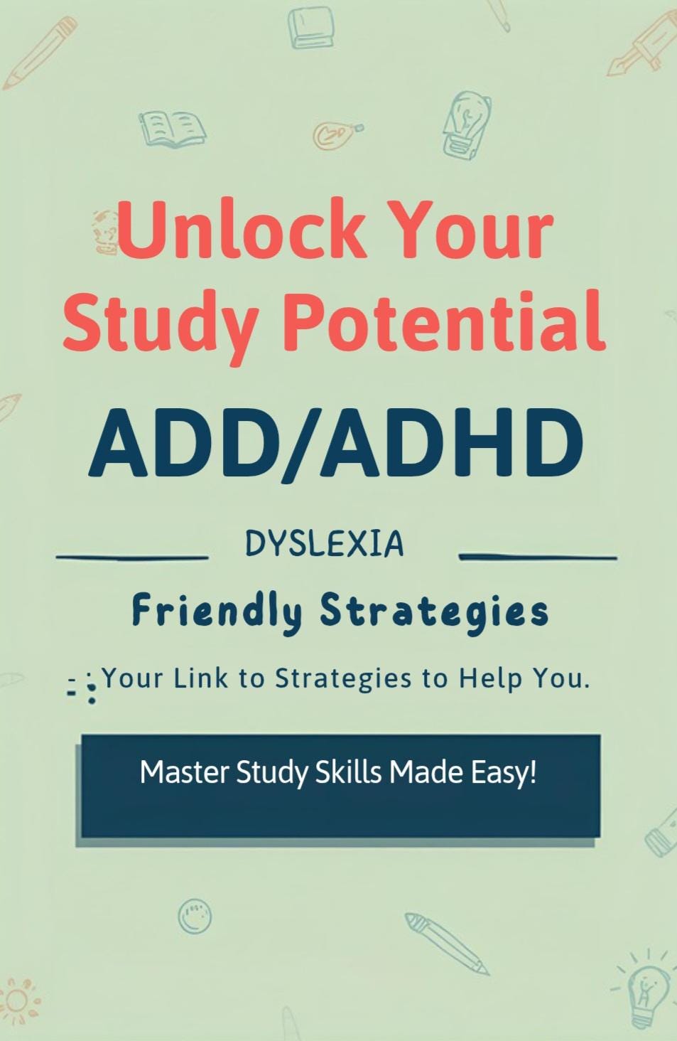 How to Overcome ADD/ADHD and Dyslexia While Learning - Etsy