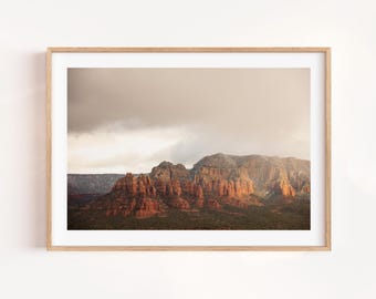 Sedona Red Cliffs Fine Art Print: Desert Modern Western Wall Decor