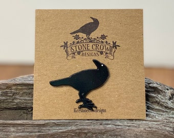 Black Crow Enamel Pin