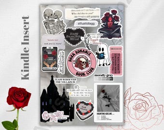 Dark romance inspired kindle insert | kindle printable | Digital Download |