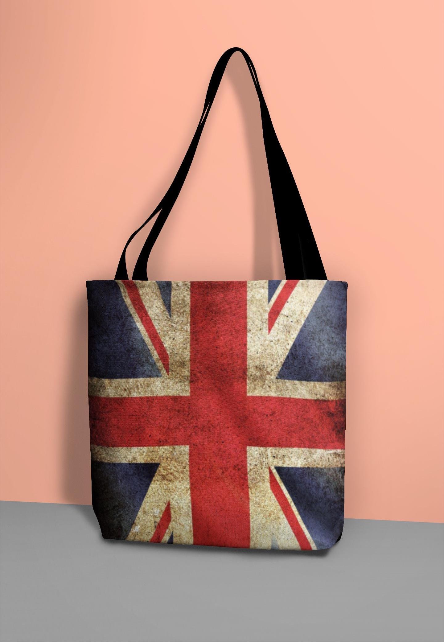 Sac à bandoulière - 7X - Union Jack - PVC - Vintage anglais - Femme bleu - Bagagerie - Maroquinerie
