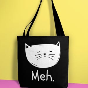 Funny Cat Tote Bag, Stylish Reusable Shopping Bag, Gift for Cat Lovers, Fun Towel Bag, Cool Beach Bag, Unique Grocery Tote, Fun Gift For Mum