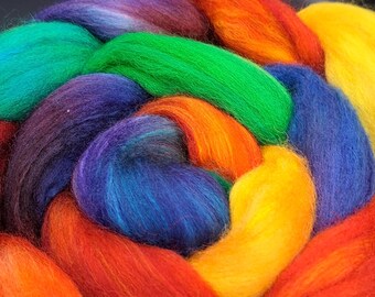 100g Polwarth, Camel and Silk blend