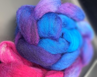100g hand dyed polwarth alpaca blend