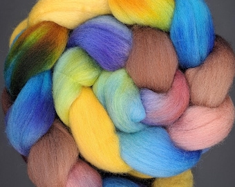 100g Cormo hand dyed